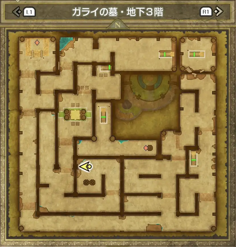 ガライの墓・地下3階
