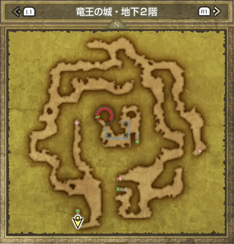 竜王の城・地下2階