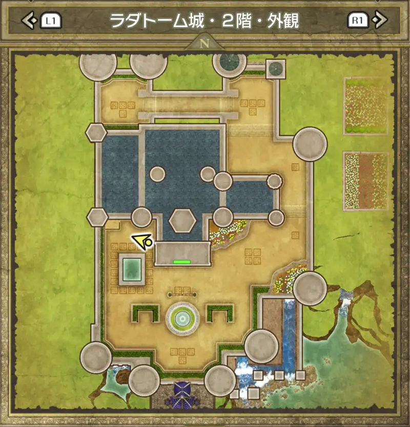 ラダトーム城・2階・外観