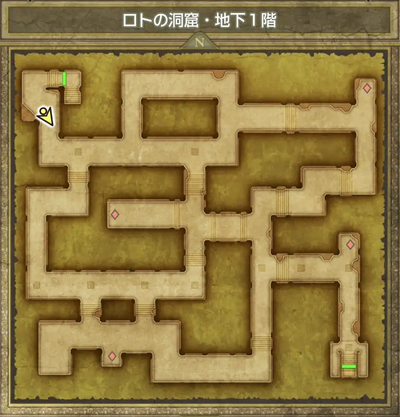 ロトの洞窟・地下1階