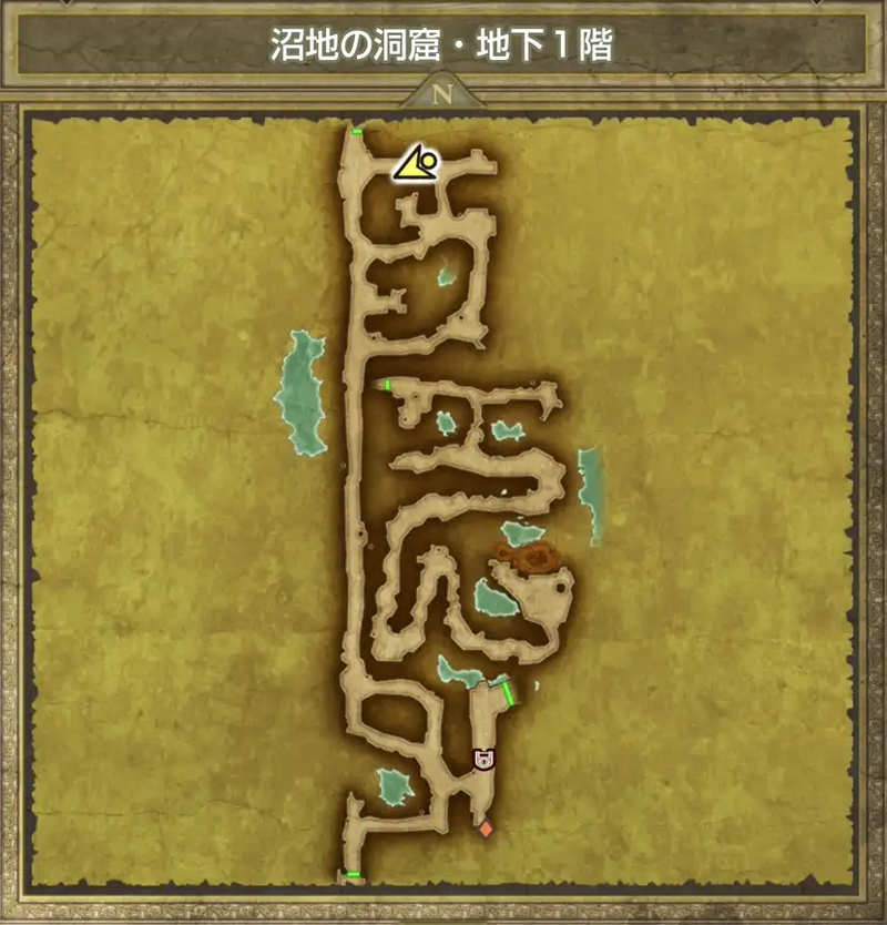 沼地の洞窟・地下1階