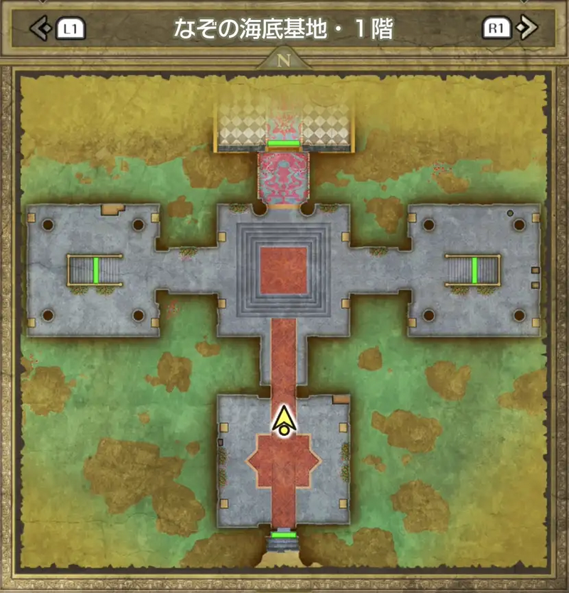 なぞの海底基地・1階