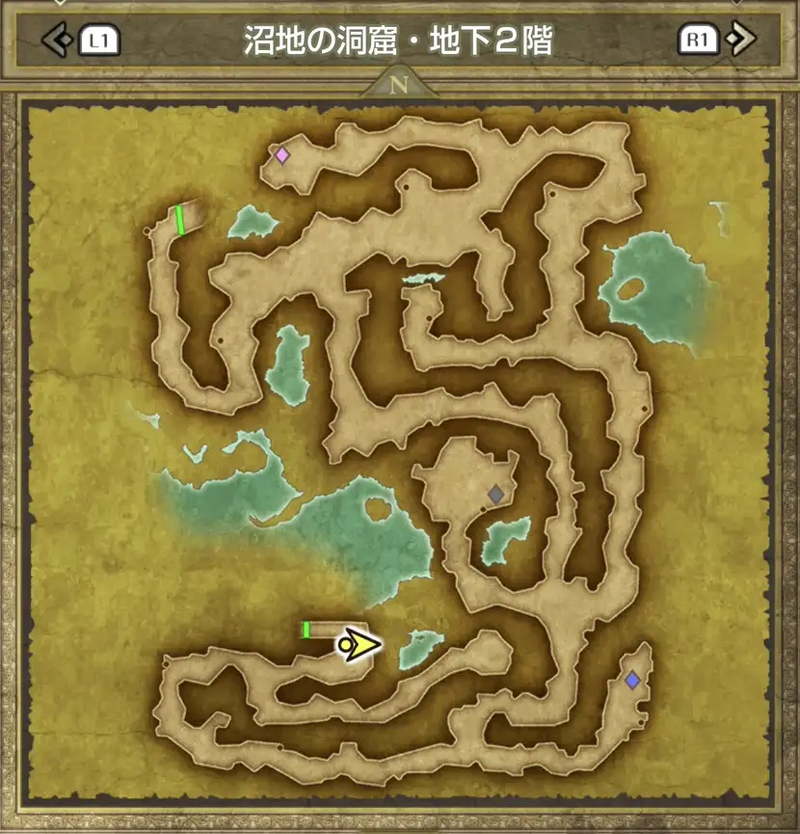 沼地の洞窟・地下2階