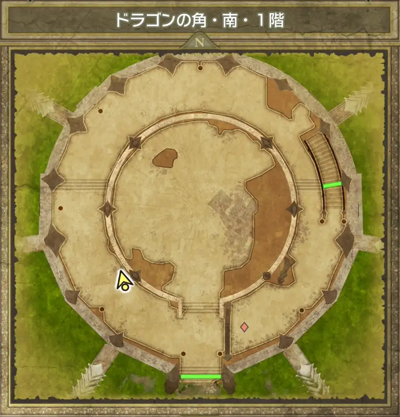 ドラゴンの角・南・1階