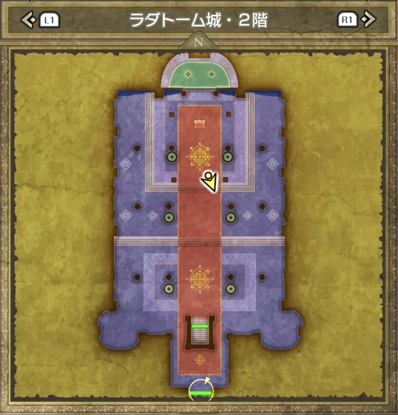 ラダトーム城・2階