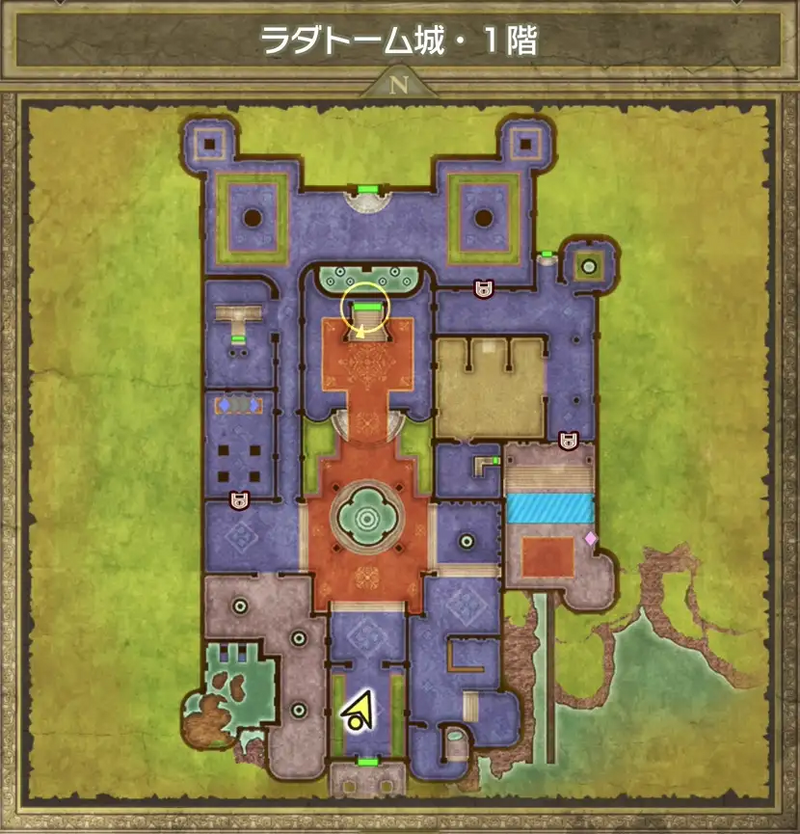 ラダトーム城・1階