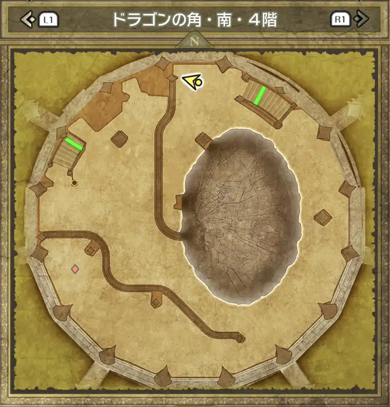 ドラゴンの角・南・4階