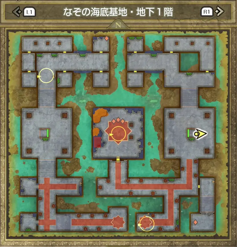 なぞの海底基地・地下1階