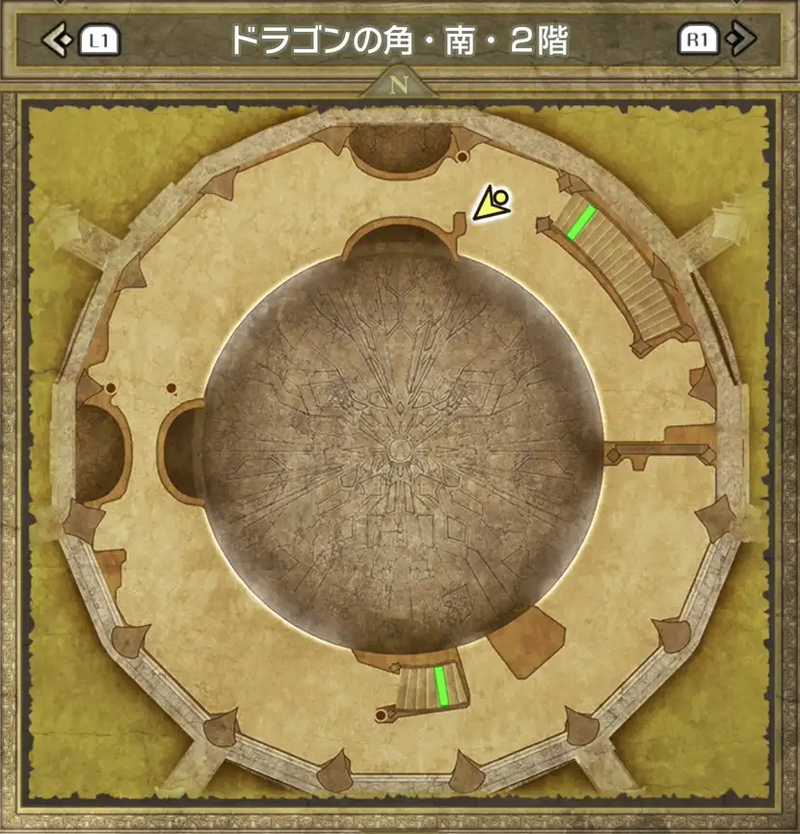 ドラゴンの角・南・2階