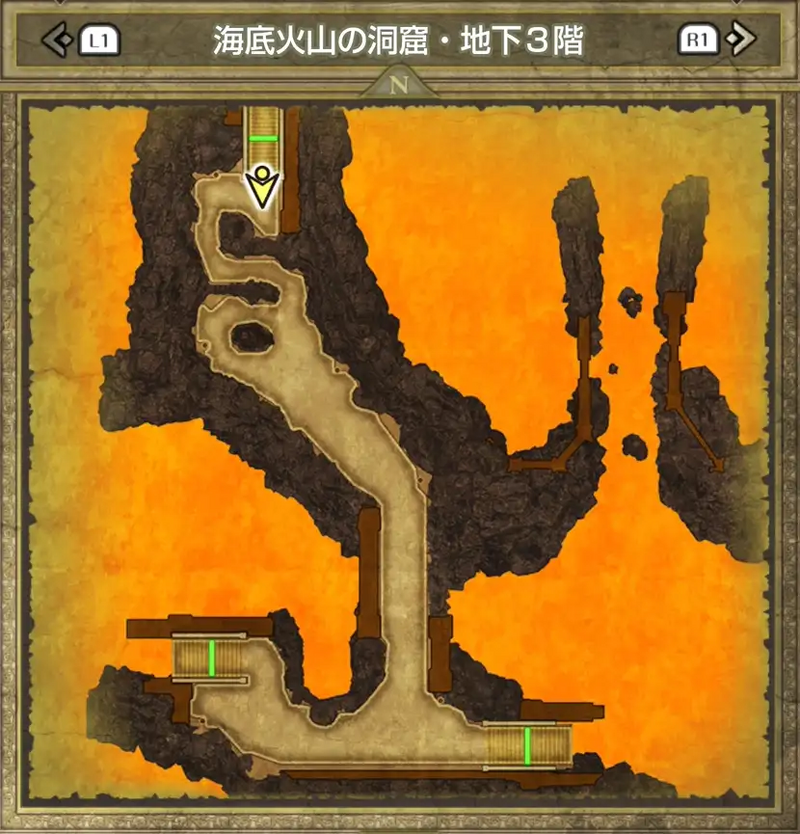 海底火山の洞窟・地下3階