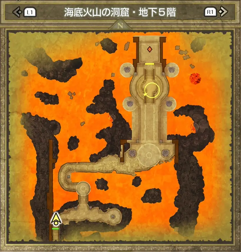 海底火山の洞窟・地下5階