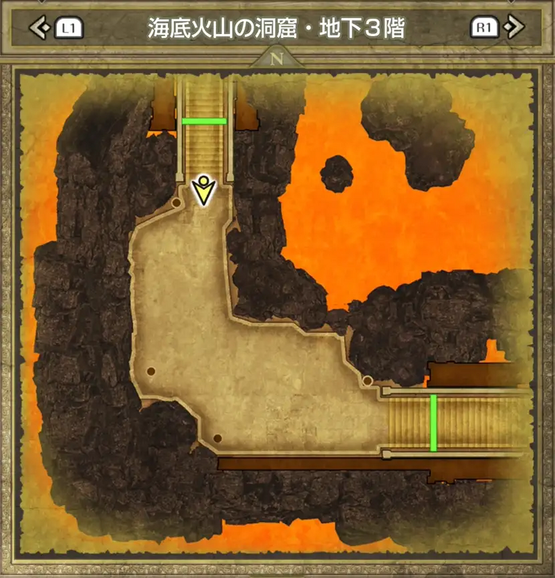 海底火山の洞窟・地下3階