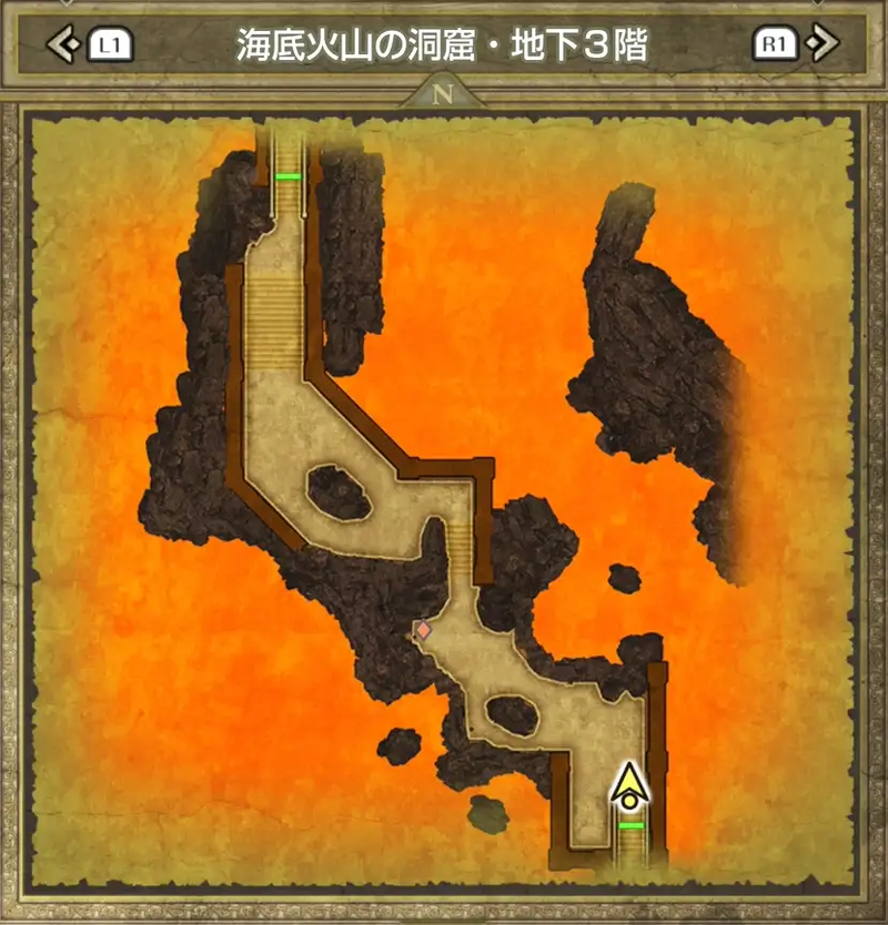 海底火山の洞窟・地下3階