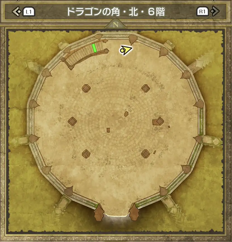 ドラゴンの角・北・6階