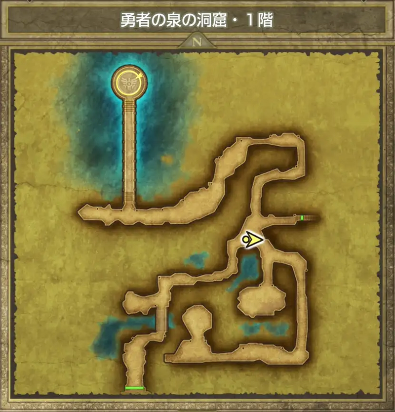 勇者の泉の洞窟・1階