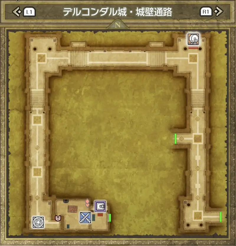 デルコンダル城・城壁通路