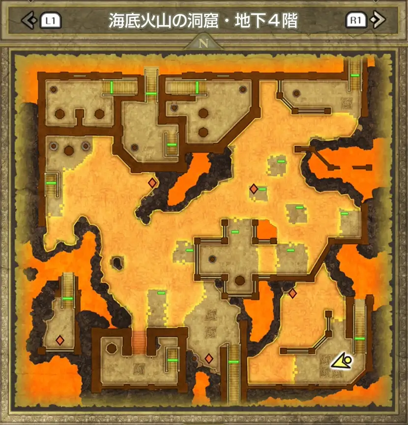 海底火山の洞窟・地下4階