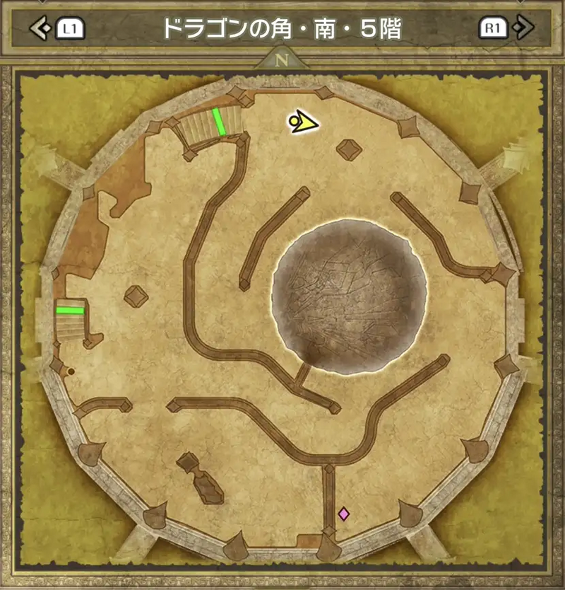 ドラゴンの角・南・5階