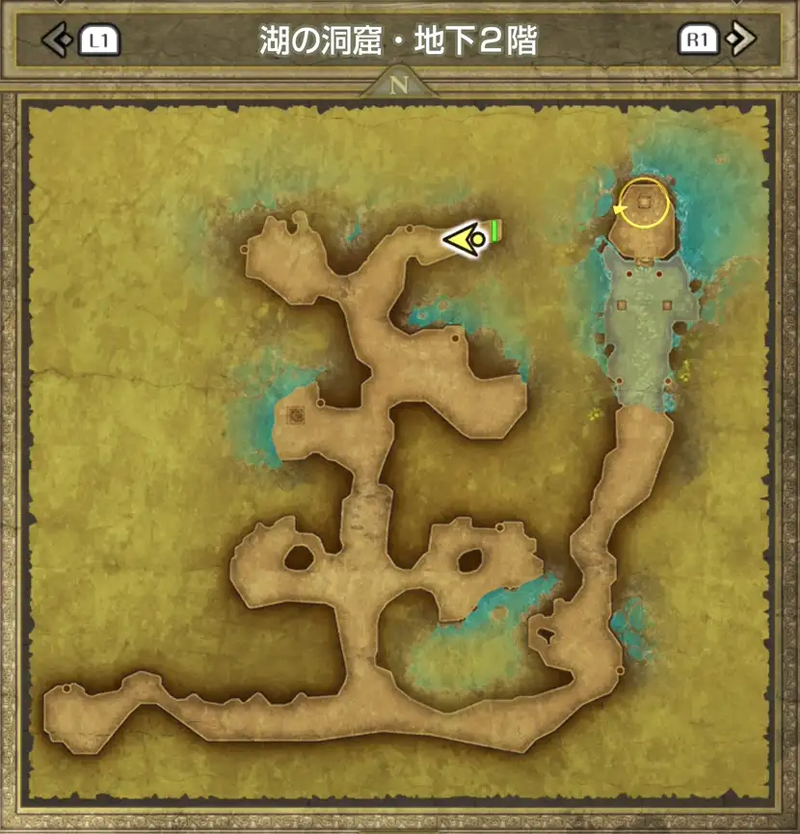 湖の洞窟・地下2階