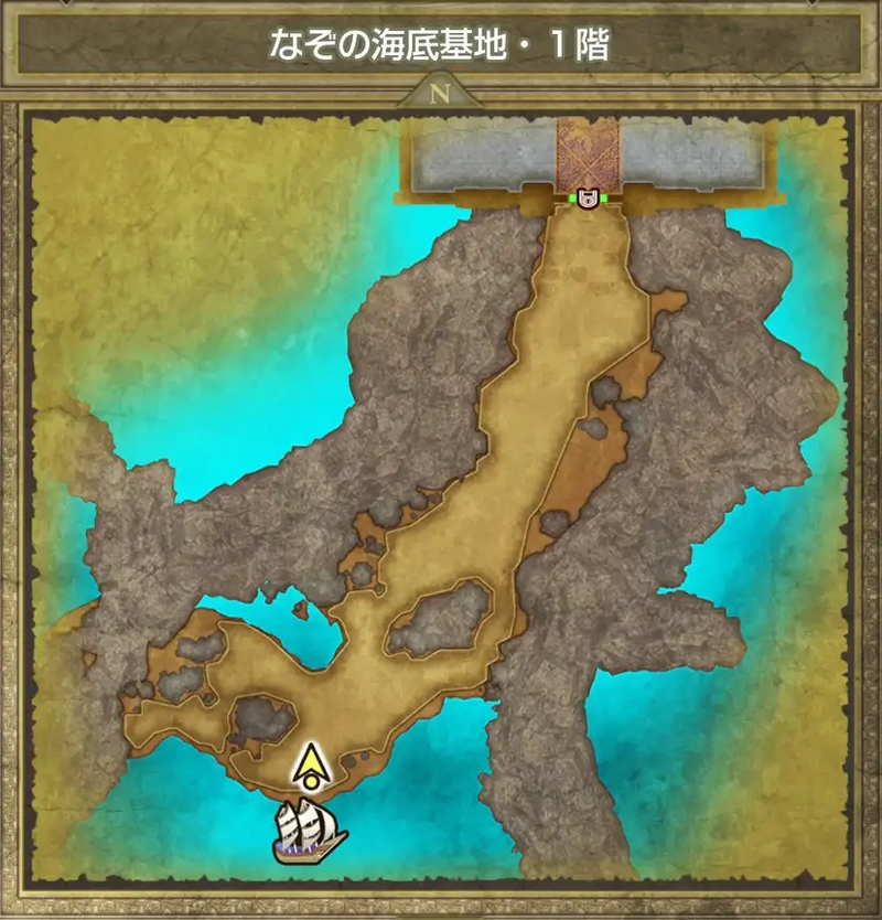 なぞの海底基地・1階