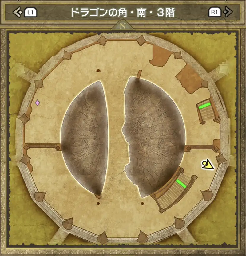 ドラゴンの角・南・3階