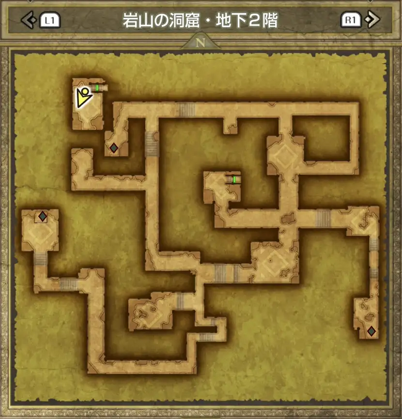 岩山の洞窟・地下2階