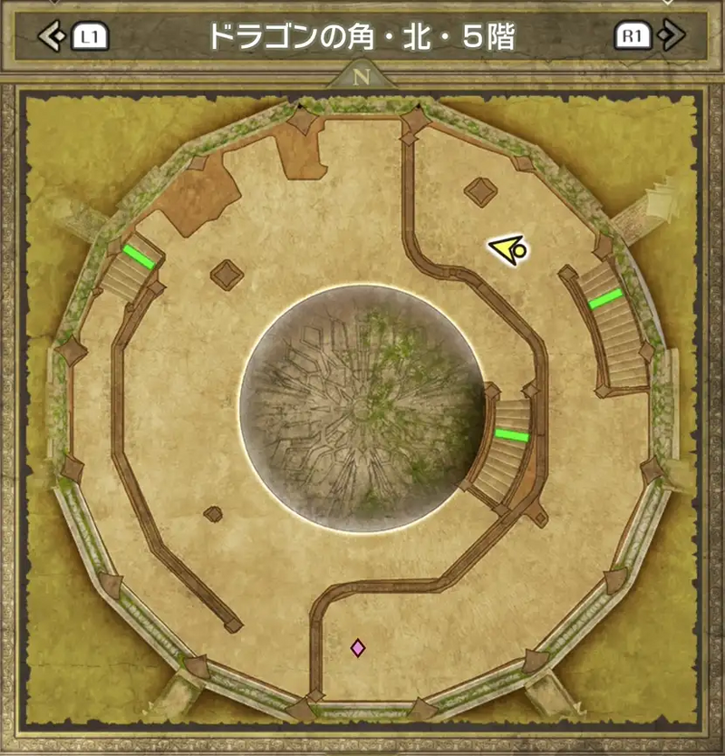 ドラゴンの角・北・5階