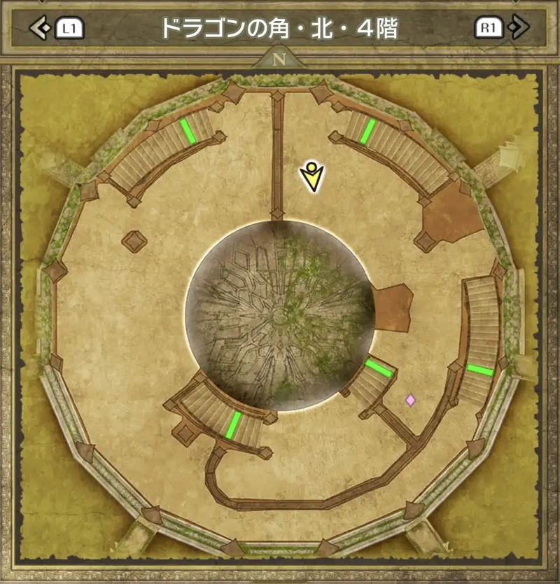 ドラゴンの角・北・4階