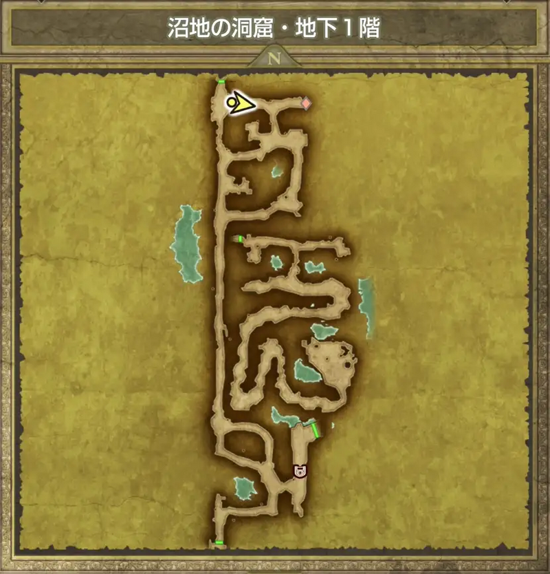 沼地の洞窟・地下1階