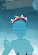 スケスケメイド髪留め