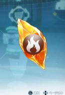 火炎の星水晶の原石