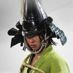 銀次の弾避け兜の画像