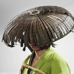 賞金稼ぎ頭の竹笠の画像