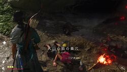 狼の巣穴の画像