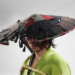 継接の菅笠の画像