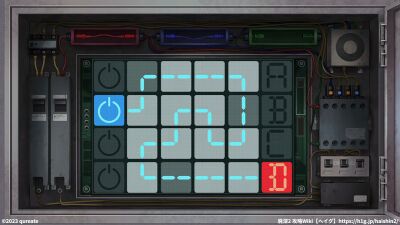 青色配線のパズル