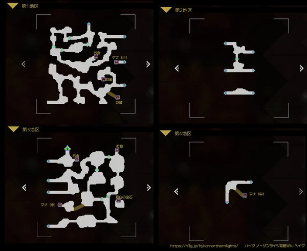 Neverland・奥地のマップ画像