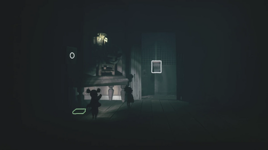 スイッチを押すと電気が流れる