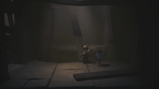 板を倒して進む