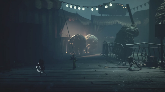 人形を1体ずつ倒す