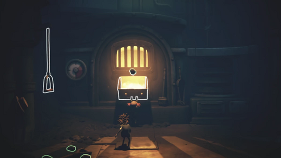 炉に石炭を投げ入れる