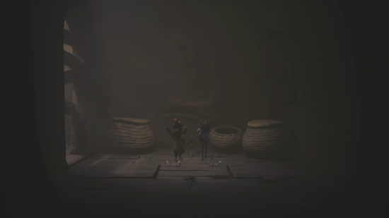 蝶番の床の上で一緒にジャンプする