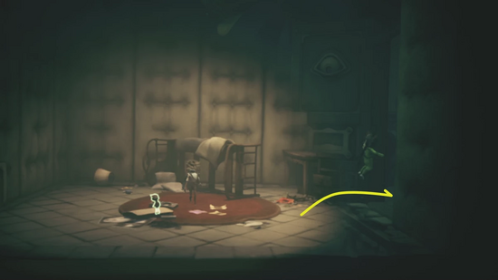 人形を置いて先へ進む