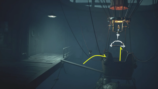 気球に乗り込む