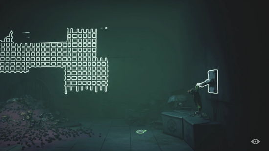 レバーを下げて電気をつける