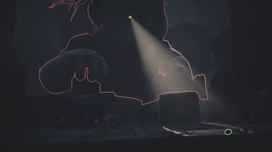 モンスターベイビーに見つからないよう進む