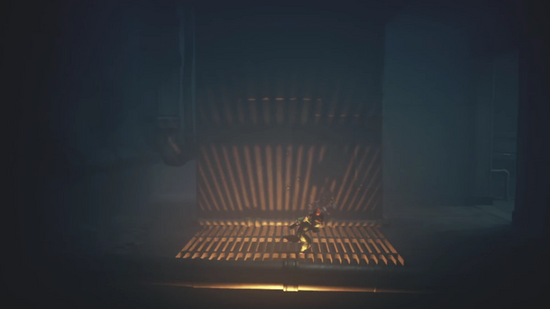 蒸気を避けて進む