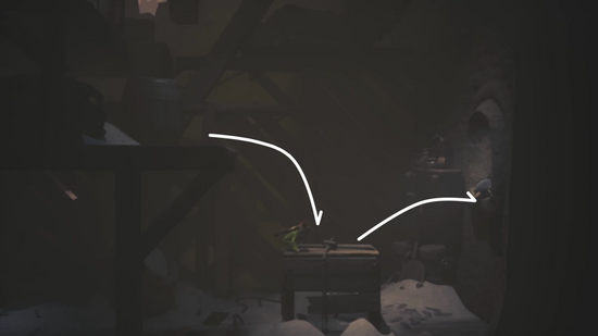 木箱に飛び乗って先へ進む