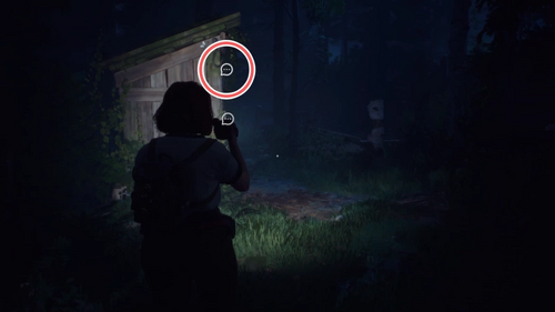 小屋に入る方法を見つける