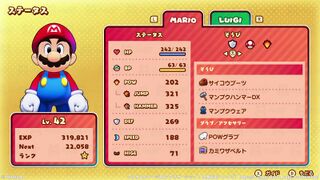 スナジローの倒し方：マリオのステータスと装備例